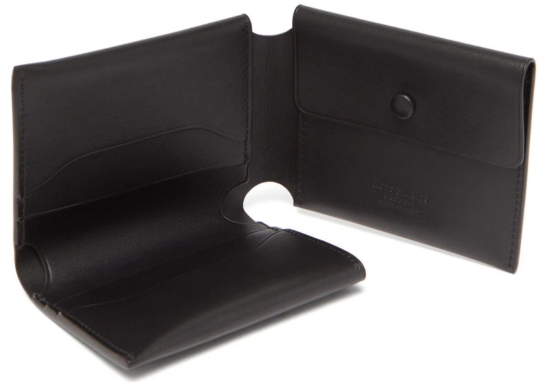 acne studios 財布 2つ折り 黒 ブラック ミニ財布 Acne Studios