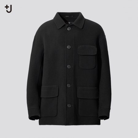 UNIQLO +J ユニクロ ジルサンダー ダブルフェイス コート S 黒 ユニクロ【＋J】きれいめに着られる「ウールコート」4選！ | VERY