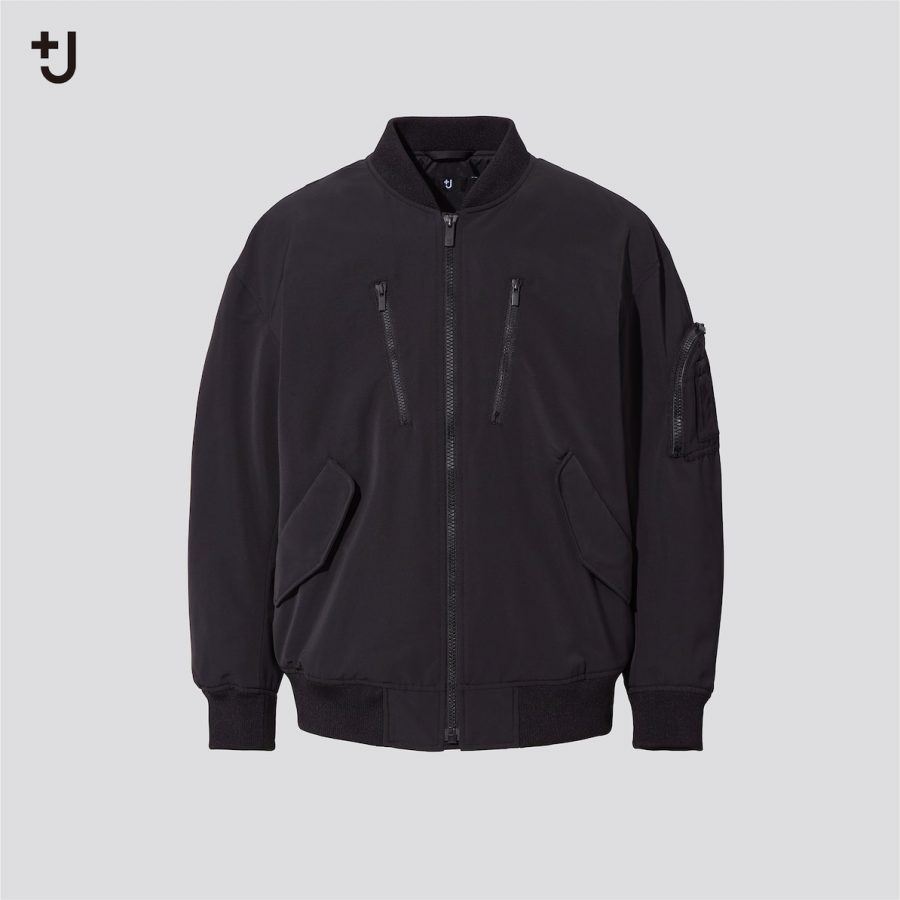 JIL SANDER+ / ジルサンダープラス | コットン リネン シルク オーバーサイズ フーデッドシャツ ジャケット | 34 | ブルー | レディース JIL SANDER+ / ジルサンダープラス | コットン リネン シルク